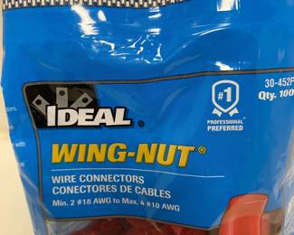 Bag of 100 Red Wing-nut