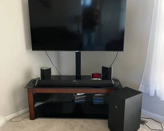 TCL 55" TV model 55S535, TV stand, Nakamichi speakers