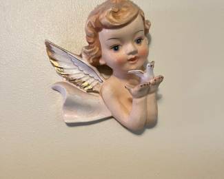 Vintage Chalkware Angels