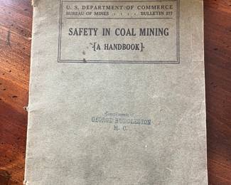 1928 US Department of Commerce, Bureau of Mines, Safety in Coal Mining Handbook