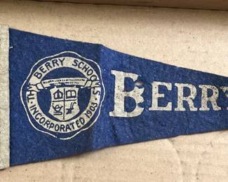 Vintage Berry Schools Pennant
