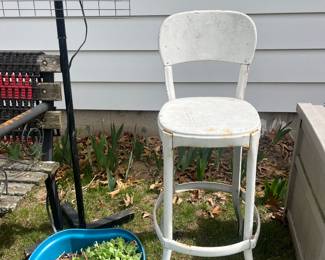 Vintage Stool, old antenna