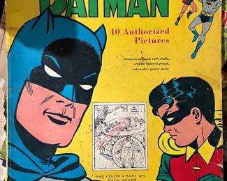 1960's Batman Paint By Number Book