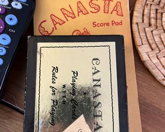 Old Canasta Card Game & Score Pad