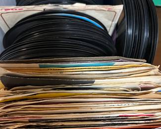 Many 45rpm Records