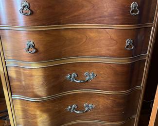 Antique Serpentine Chest of Drawers