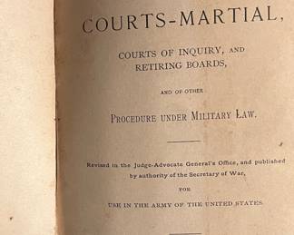 1901 A Manual For Courts-Martial