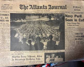 Oct 9, 1949 Atlanta Journal Newspaper 