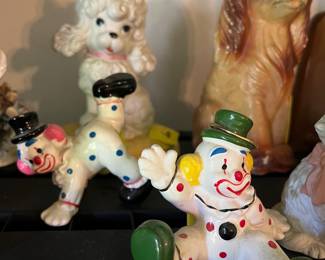 Vintage Clown figurines- Made in Japan