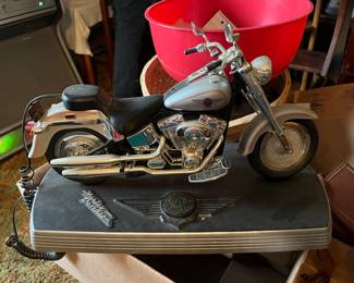 Vintage Harley Davidson Motorcycle Telephone