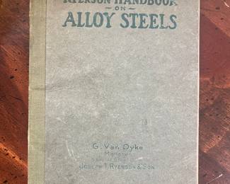 1921 Ryerson Handbook of Alloy Steels
