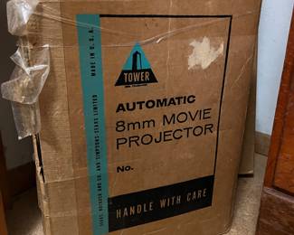 Vintage Tower 8mm Movie Projector in original box