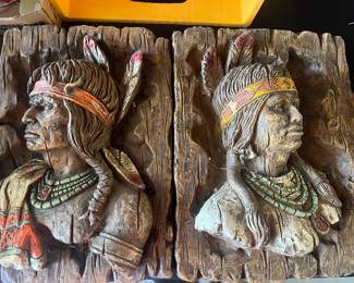 Vintage Head Bust Native Americans