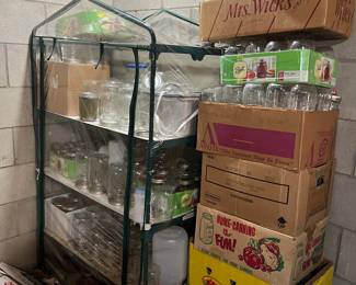 Lots of canning jars