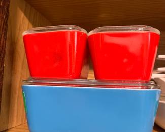 Vintage Pyrex Primary Refrigerator Dishes