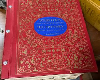 Vintage Webster’s Dictionary 
