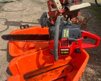 Craftsman chainsaw and case