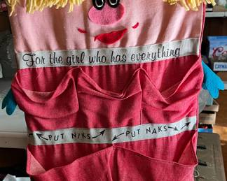 Vintage Trinket/Misc Hanging Storage Doll