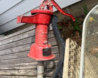 Vintage Red Pitcher Pump