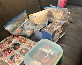 HUGE collection of baseball cards basketball cards and other sporting cards! taking bids during the sale for the ENTIRE LOTS will not piece them out