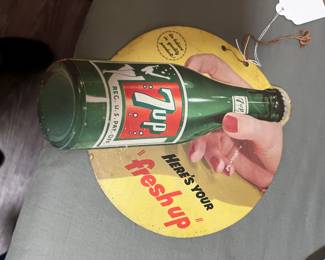 Cardboard 7 up ad