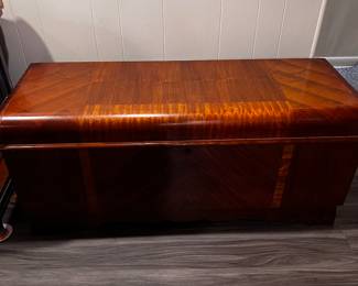 Depression era waterfall blanket chest