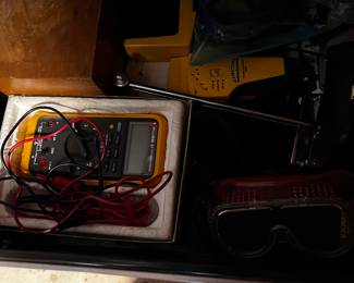 Bottom drawer, meters etc