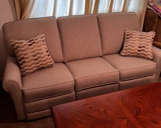 Lazy boy sofa with 2 recliners 