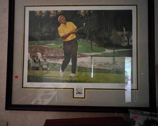 Autographed Arnold Palmer Masters Print