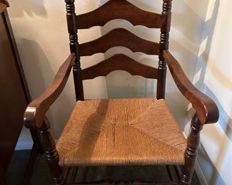 Set of 2 ladder back armchairs