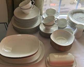 Noritake Whitebrook service for 8 more or less