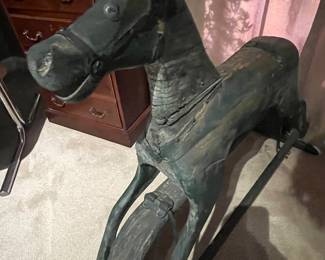 Vintage horse statue 