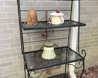 Wrought Iron bakers rack