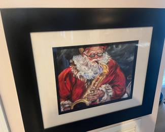 Jazzy Santa Print