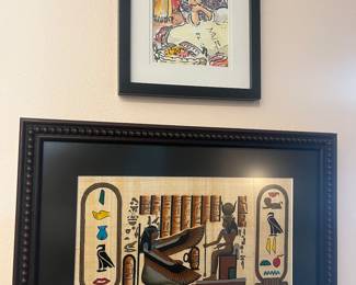 Egyptian wall art