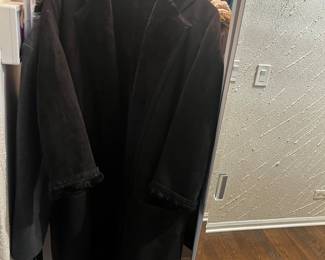 Black mink coat