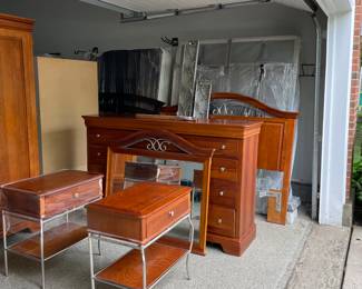 Furniture ready to go out garage