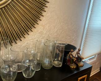 Lots of glass vases and bowls