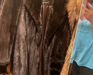 Black mink coat