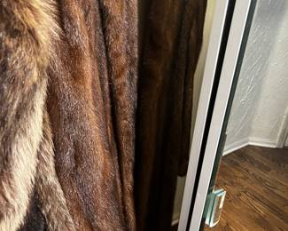 Brown mink coat