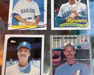 Topps Fleer Griffey, Martinez  Johnson