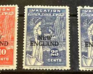 New England Vacation Fund Stamps