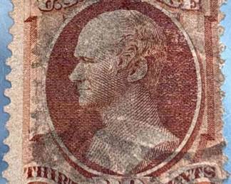 1888 Alexander Hamilton Orange Brown 30c