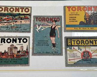 1923 Toronto Canada Tourism StampsThe Canadian National Exhibition