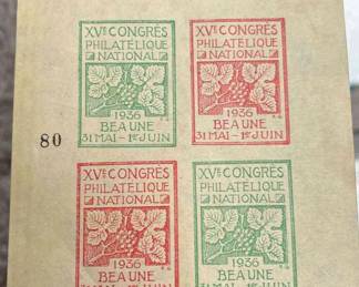 Souvenir Sheets 1936 Philatelique, Pan Am, Bratislava, USSR, Czech 