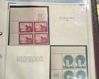1951-1956 United Nations "Imprint Blocks" Collection 