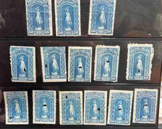 British Columbian Law Stamps 10c, 30c  50c