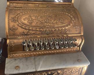 1910 National 332 brass cash register 