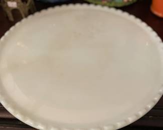 Milk, glass Dental cake plate tray