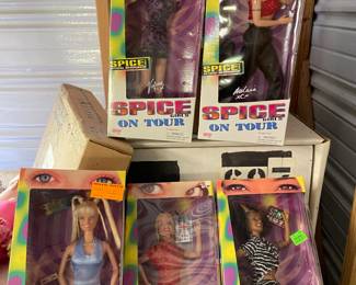 All five Spice Girls in original box